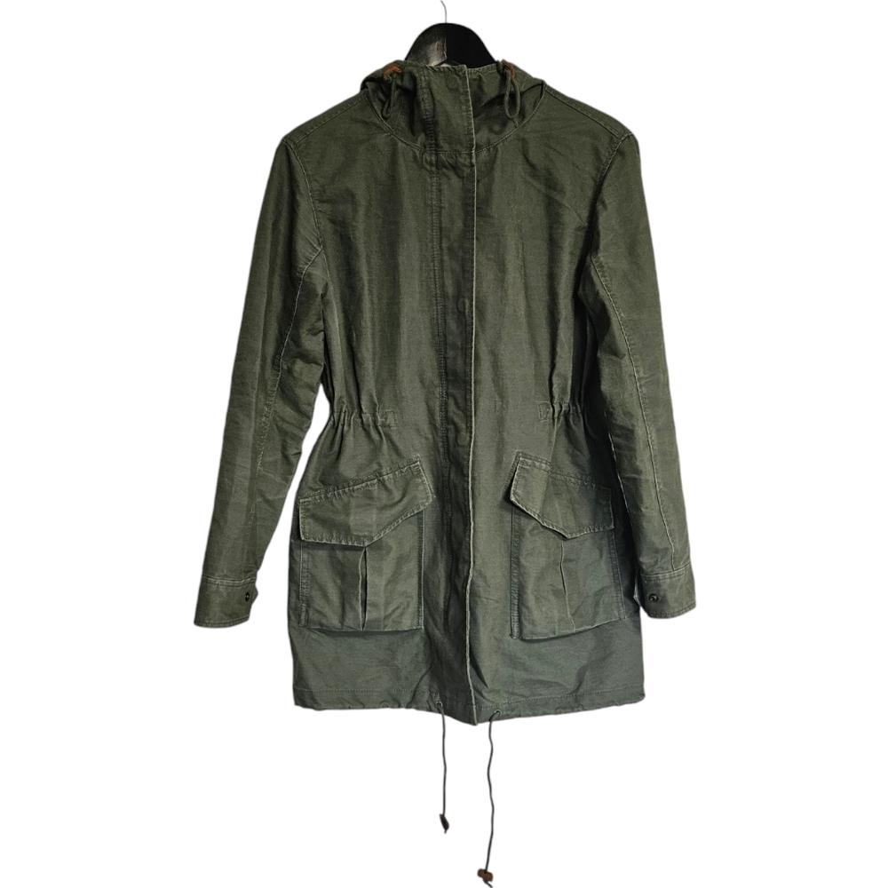 Abercrombie & Fitch women's long green jacket